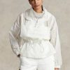 Coupe-vent blanc pliable en ripstop translucide Ralph Lauren pour femme