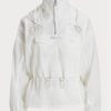 Coupe-vent blanc pliable en ripstop translucide Ralph Lauren pour femme