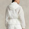 Coupe-vent blanc pliable en ripstop translucide Ralph Lauren pour femme