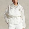 Coupe-vent blanc pliable Ripstop Ralph Lauren pour femme Coupe-vent blanc pliable Ripstop Ralph Lauren pour femme