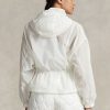 Coupe-vent blanc pliable Ripstop Ralph Lauren pour femme Coupe-vent blanc pliable Ripstop Ralph Lauren pour femme