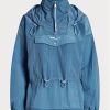 Coupe-vent bleu Ralph Lauren pliable en ripstop translucide pour femme Coupe-vent bleu Ralph Lauren pliable en ripstop translucide pour femme