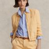 Coupe-vent en lin kaki Ralph Lauren pour femme