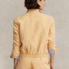 Coupe-vent en lin kaki Ralph Lauren pour femme