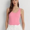 Débardeurs roses en coton mélangé Ralph Lauren pour femme
