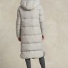 Doudounes à capuche imperméables grises Ralph Lauren pour femmes