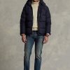 Doudounes imperméables bleu marine Ralph Lauren pour homme