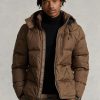 Doudounes imperméables marron Ralph Lauren pour homme