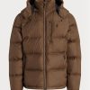 Doudounes imperméables marron Ralph Lauren pour homme