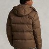 Doudounes imperméables marron Ralph Lauren pour homme
