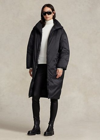 Doudounes imperméables noires Ralph Lauren pour femmes