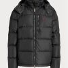 Doudounes imperméables noires Ralph Lauren pour hommes