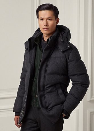 Doudounes noires en laine mélangée Cameron Ralph Lauren pour homme