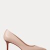 Escarpins en cuir nappa rose clair Ralph Lauren Lanette pour femmes