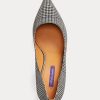 Escarpins en laine à carreaux Glen Celia Ralph Lauren noirs/crème pour femmes Escarpins en laine à carreaux Glen Celia Ralph Lauren noirs/crème pour femmes