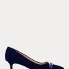 Escarpins en velours bleu marine Ralph Lauren Amory pour femmes