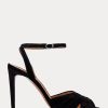 Escarpins en velours noirs Ralph Lauren Bacall II pour femmes