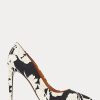 Escarpins à imprimé floral Ralph Lauren Celia noirs/crème pour femme