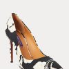 Escarpins à imprimé floral Ralph Lauren Celia noirs/crème pour femme