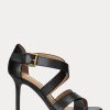 Escarpins noirs en cuir bruni Gisella de Ralph Lauren pour femmes Escarpins noirs en cuir bruni Gisella de Ralph Lauren pour femmes