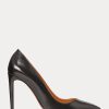 Escarpins noirs en cuir de veau Ralph Lauren Celia pour femmes