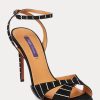 Escarpins noirs en daim de chèvre ornés Kandice de Ralph Lauren pour femmes