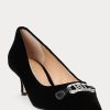 Escarpins noirs en velours Ralph Lauren Amory pour femmes