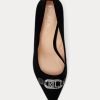 Escarpins noirs en velours Ralph Lauren Amory pour femmes