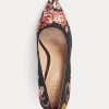 Escarpins noirs Ralph Lauren Lindella II en daim et broderies pour femmes