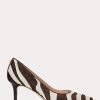 Escarpins Ralph Lauren Lanette en cuir de veau chocolat pour femmes