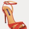 Escarpins rouges en daim de chèvre Kandice Ralph Lauren pour femmes Escarpins rouges en daim de chèvre Kandice Ralph Lauren pour femmes