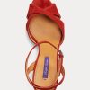 Escarpins rouges en daim de chèvre Kandice Ralph Lauren pour femmes Escarpins rouges en daim de chèvre Kandice Ralph Lauren pour femmes