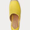 Espadrille en daim jaune Ralph Lauren Pennie pour femme Espadrille en daim jaune Ralph Lauren Pennie pour femme
