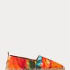 Espadrille en lin fleuri Bowsworth de Ralph Lauren pour homme orange