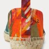 Espadrille en lin fleuri Bowsworth de Ralph Lauren pour homme orange