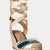 Espadrille en toile bleu marine Ralph Lauren Paislee pour femme