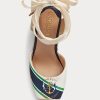 Espadrille en toile bleu marine Ralph Lauren Paislee pour femme