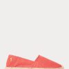 Chaussures décontractées en toile délavée Ralph Lauren Cevio rouges pour hommes Chaussures décontractées en toile délavée Ralph Lauren Cevio rouges pour hommes