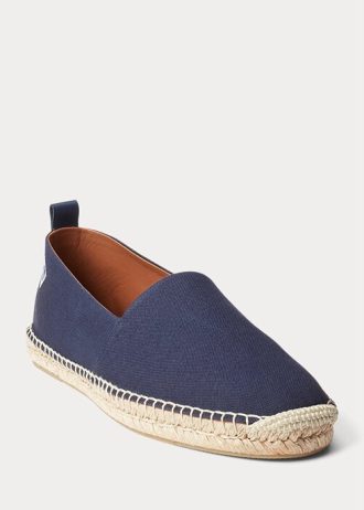 Espadrille en toile monogrammée Bowsworth bleu marine pour homme Ralph Lauren