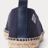 Espadrille en toile monogrammée Bowsworth bleu marine pour homme Ralph Lauren Espadrille en toile monogrammée Bowsworth bleu marine pour homme Ralph Lauren