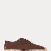 Espadrille à lacets en toile marron Ralph Lauren pour femme Espadrille à lacets en toile marron Ralph Lauren pour femme