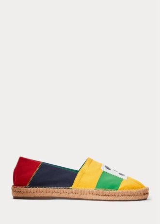 Chaussures décontractées multicolores pour hommes Ralph Lauren Cevio CP-93 à blocs de couleurs