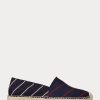 Espadrille rayée bleu marine pour homme Ralph Lauren Cevio Crest Espadrille rayée bleu marine pour homme Ralph Lauren Cevio Crest