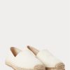 Espadrilles en toile Ralph Lauren blanches pour hommes Espadrilles en toile Ralph Lauren blanches pour hommes