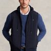 Gilet à capuche hybride bleu marine Ralph Lauren pour homme Gilet à capuche hybride bleu marine Ralph Lauren pour homme