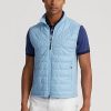 Gilet hybride bleu à col montant Ralph Lauren pour homme Gilet hybride bleu à col montant Ralph Lauren pour homme
