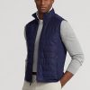 Gilet hybride à col montant bleu marine Ralph Lauren pour homme Gilet hybride à col montant bleu marine Ralph Lauren pour homme