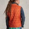 Gilet matelassé déperlant orange Ralph Lauren pour homme