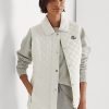Gilet matelassé en losanges Ralph Lauren crème pour femme Gilet matelassé en losanges Ralph Lauren crème pour femme