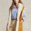 Gilet réversible en peau lainée kaki Ralph Lauren pour femme Gilet réversible en peau lainée kaki Ralph Lauren pour femme